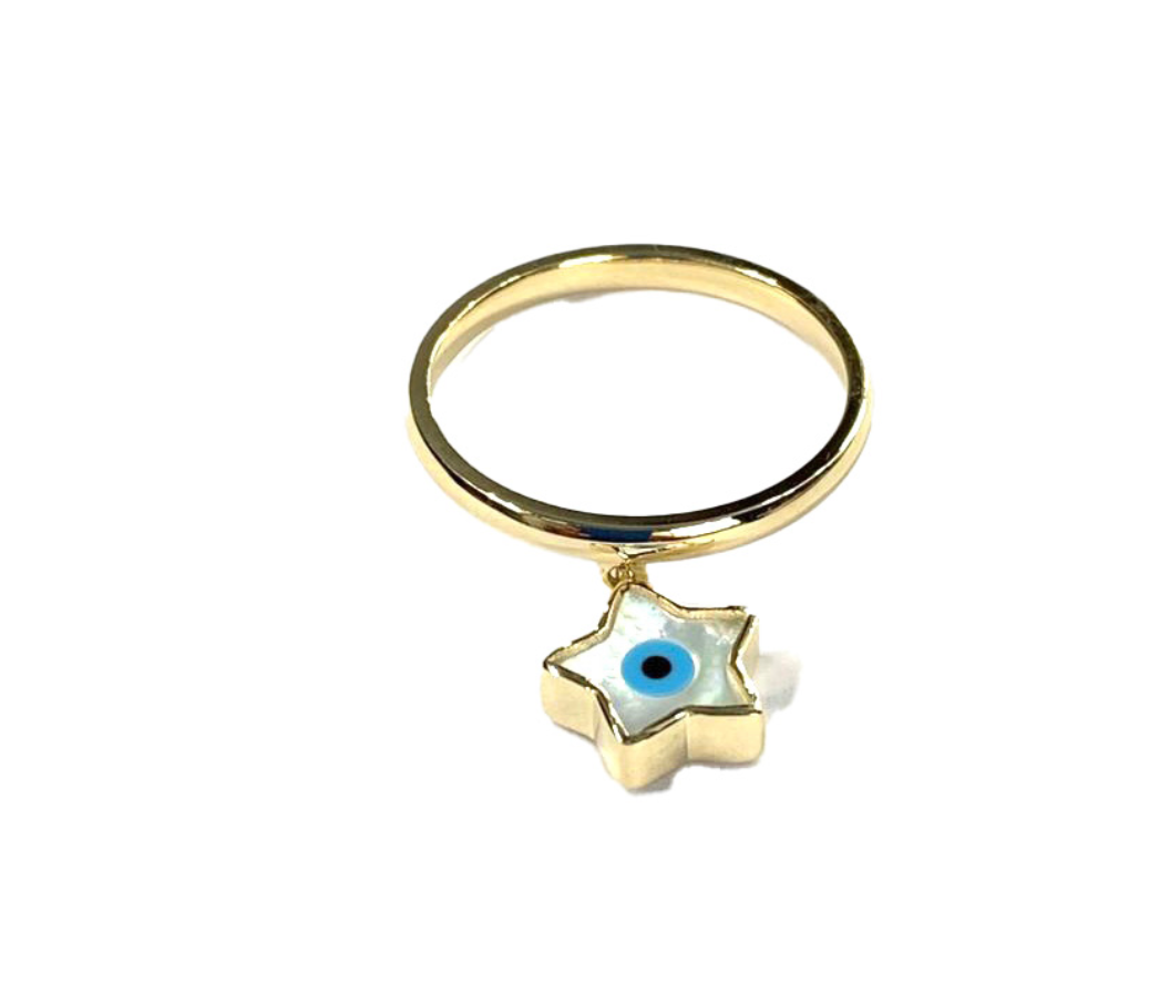 CHARM STAR EYE RING