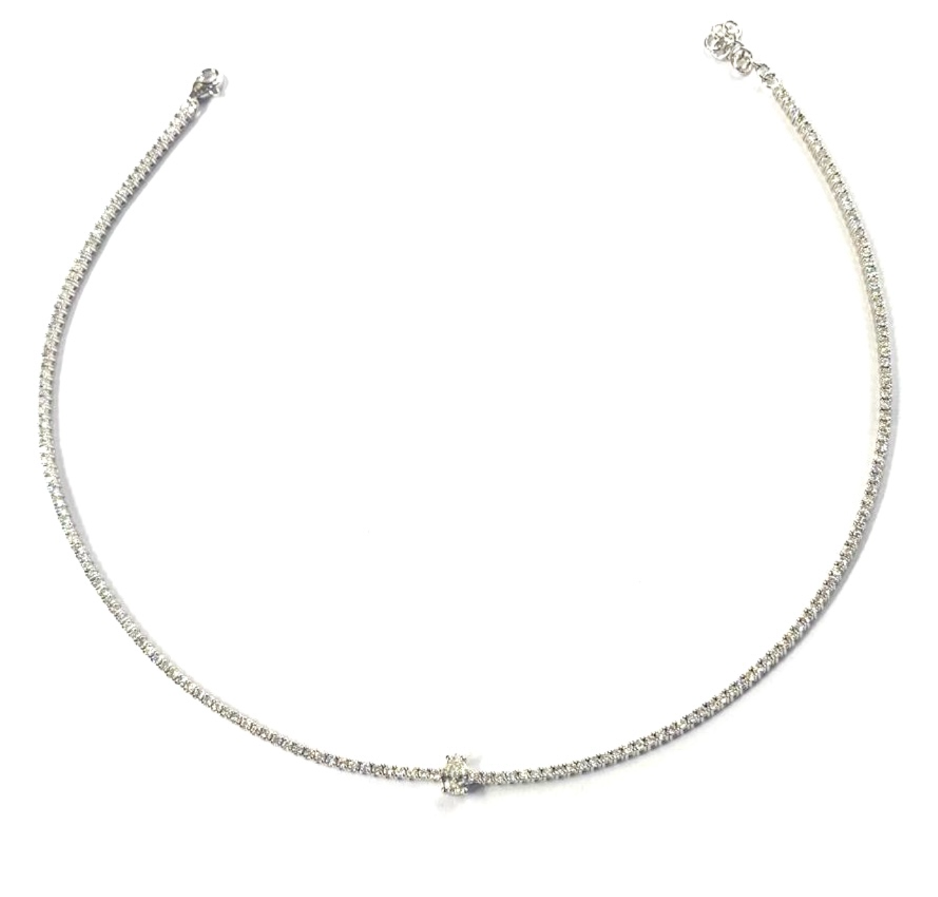 HRD PEAR DIAMOND TENNIS NECKLACE