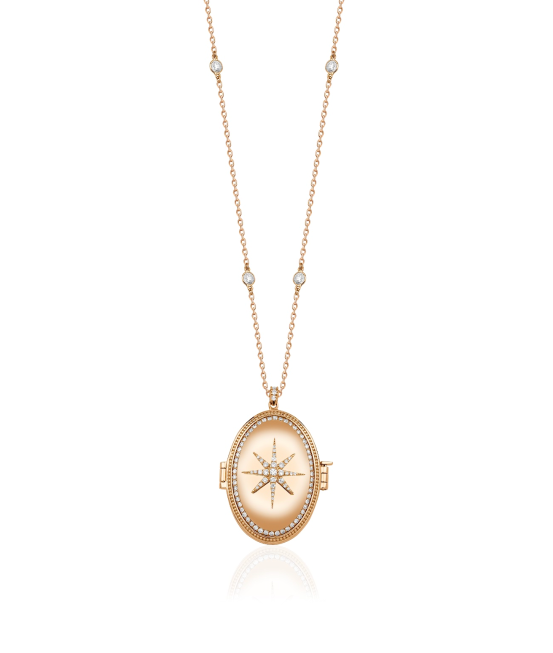 DIAMOND LOCKET NECKLACE