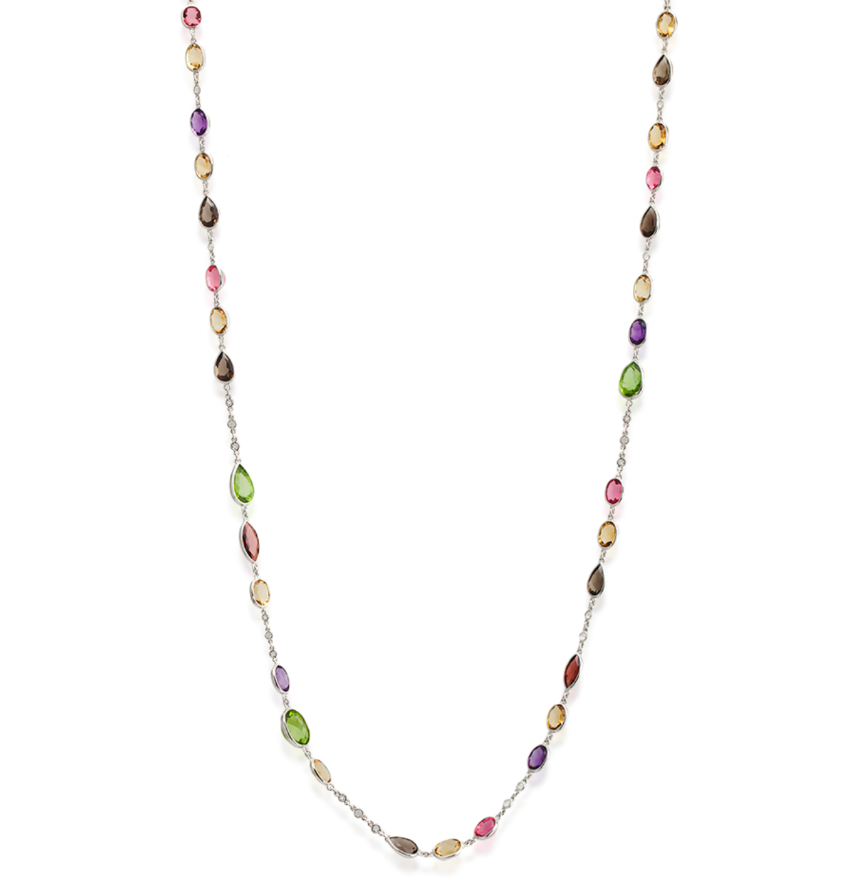 MULTI-COLOR TOPAZ NECKLACE/N000069