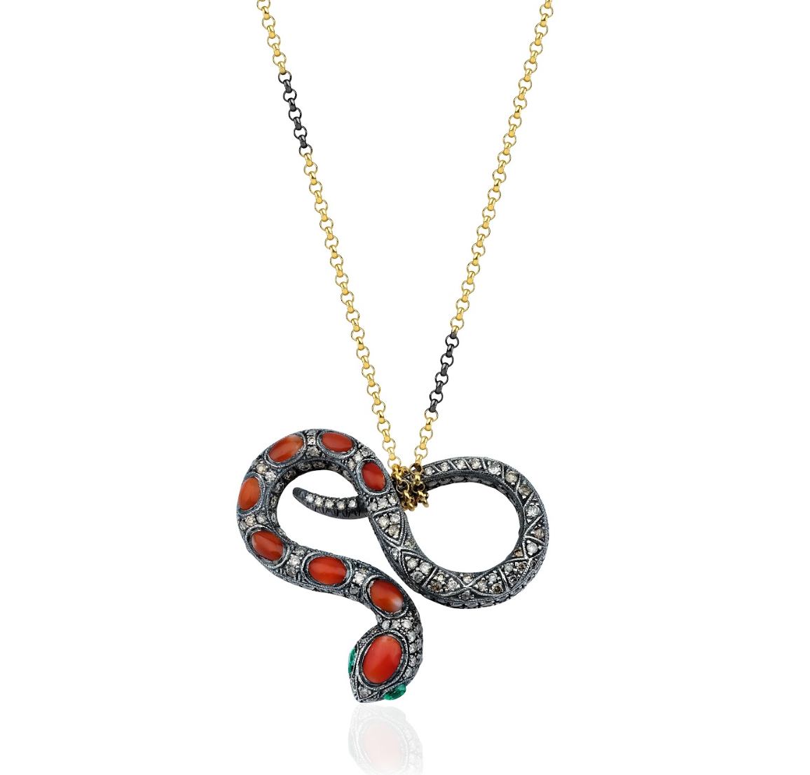 CORAL SNAKE NECKLACE