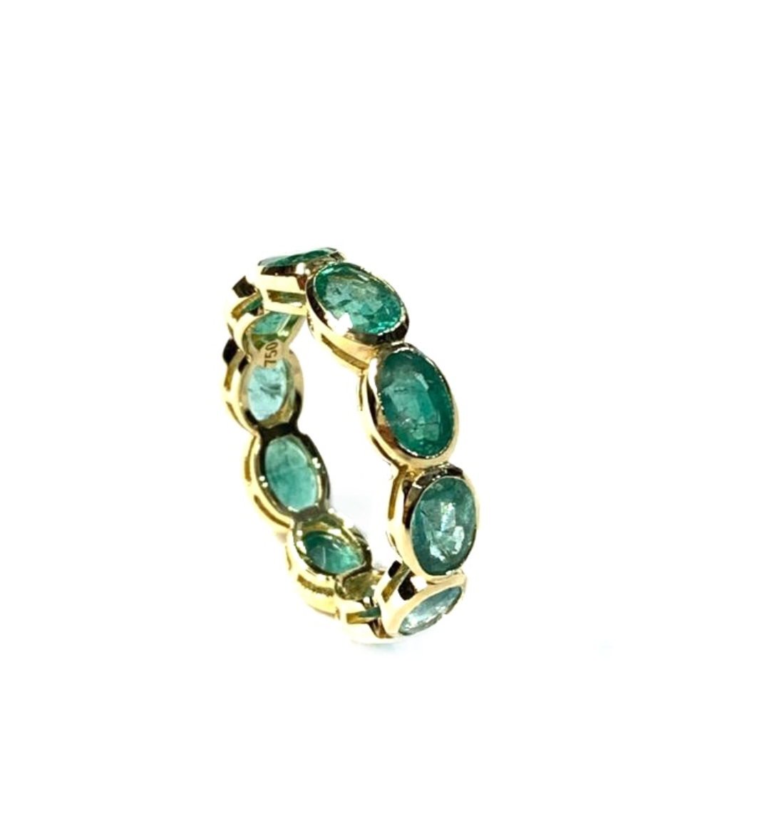 EMERALD BEZEL RING