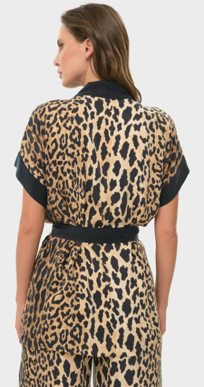 Leo Mystique Short Sleeve Wrap Top