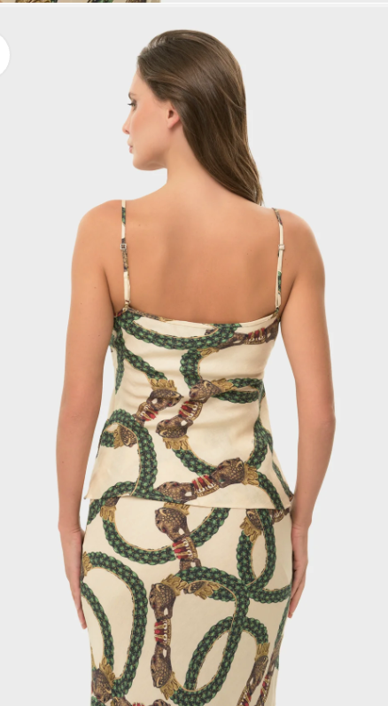 Celine Mystique Cowl Cami Top