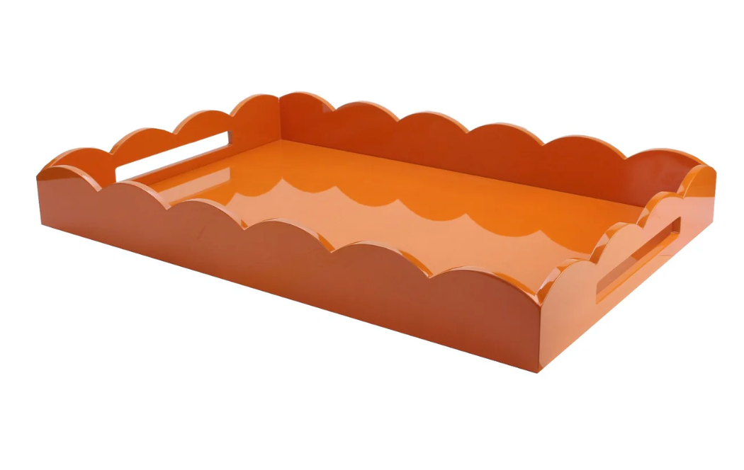 Lacquered Scallop Trays-Large