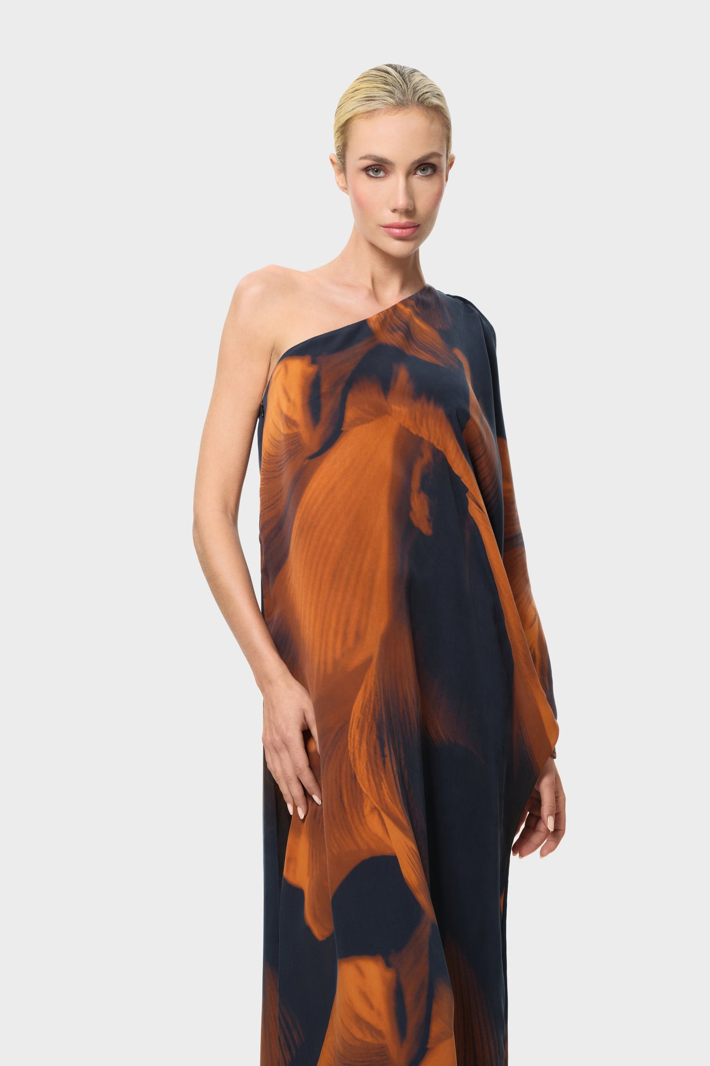 Loren Calypso One Shoulder Dress-niLuu