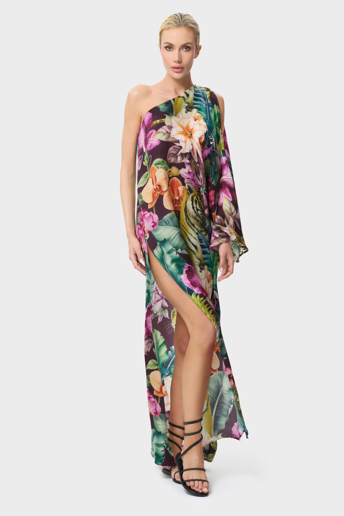 Farrah Calypso One Shoulder Dress-niLuu