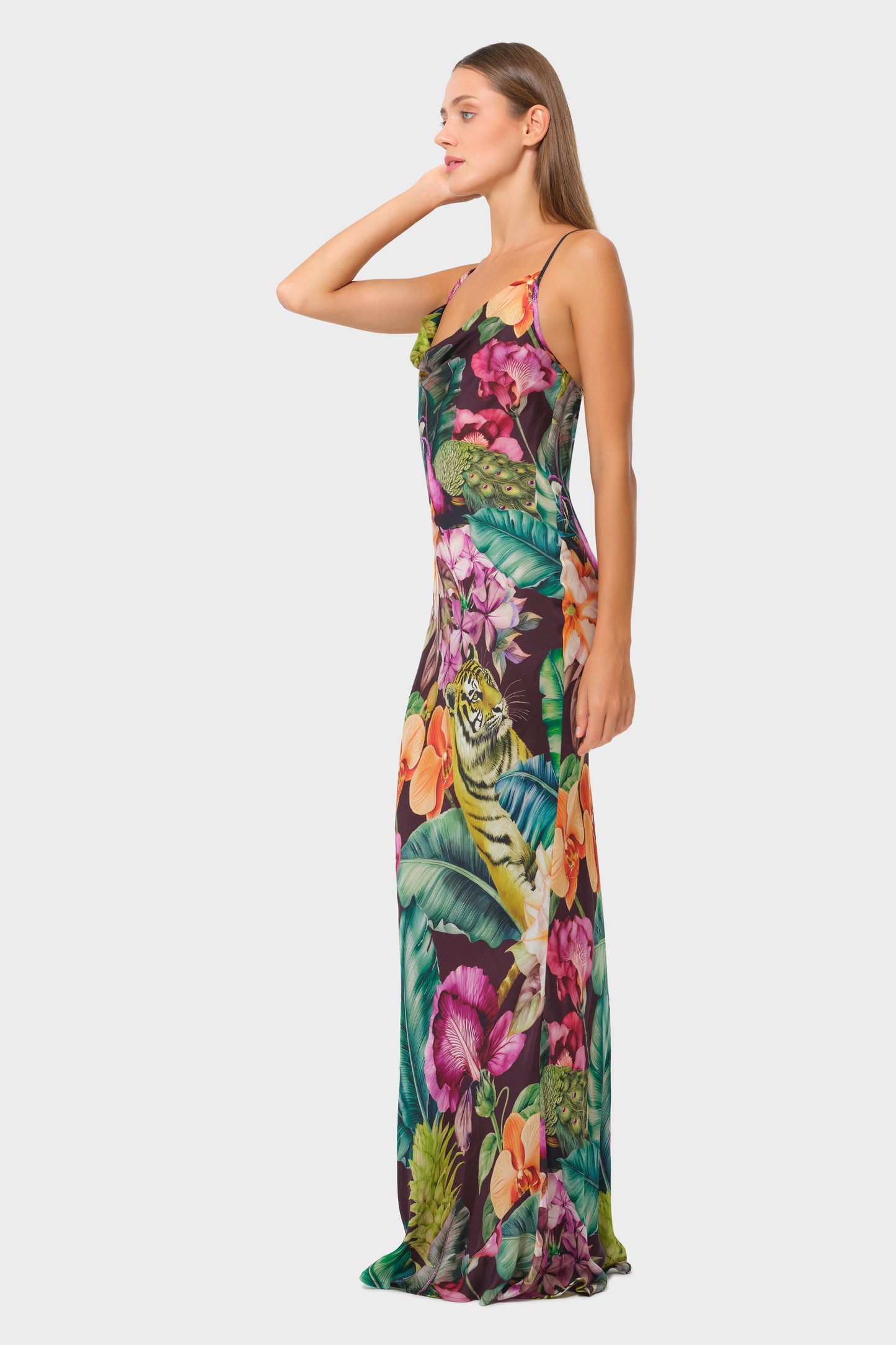 Farrah Calypso Scarlet Slip Dress-niLuu