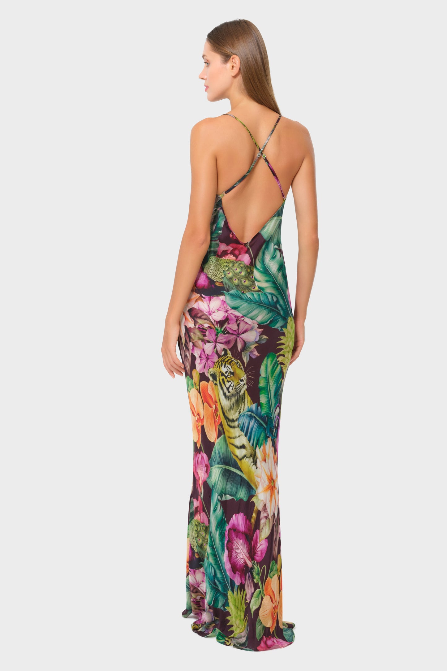 Farrah Calypso Scarlet Slip Dress-niLuu