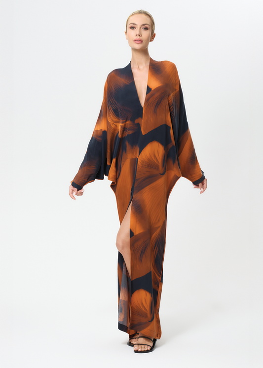 Loren Calypso Taylor Bat Sleeve Dress-niLuu