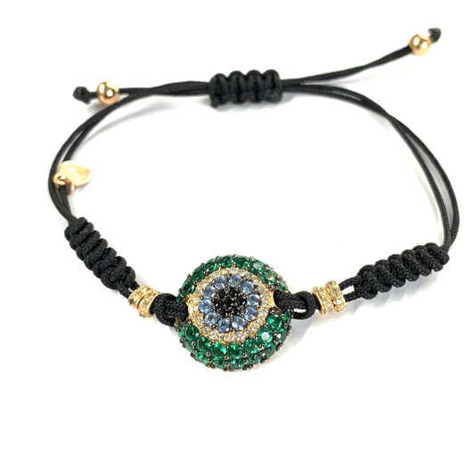 TOPAZ EYE CORD BRACELET