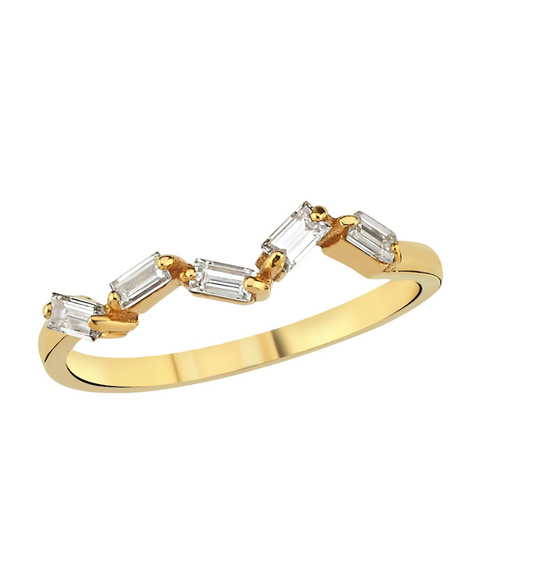 ZIGZAG DIAMOND RING