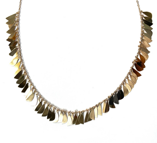 FRINGE ROSE GOLD NECKLACE