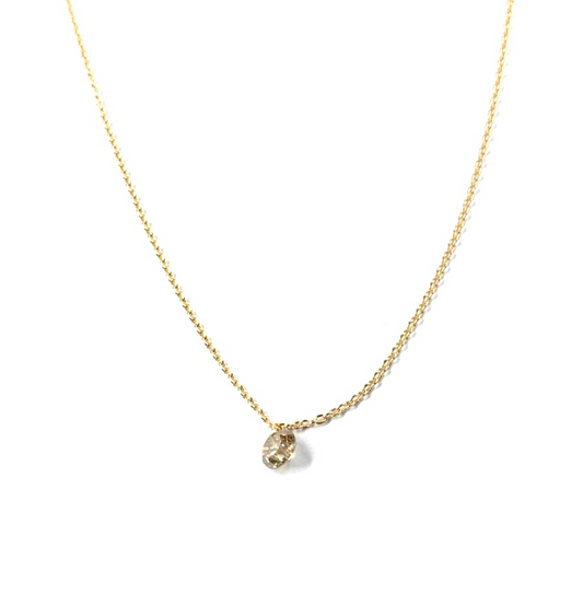 NAKED ROUND CHAMPAGNE DIAMOND NECKLACE