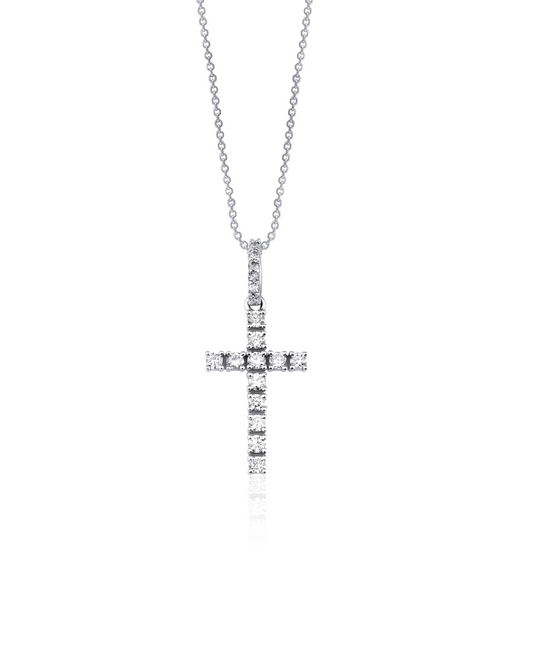 DIAMOND CROSS NECKLACE