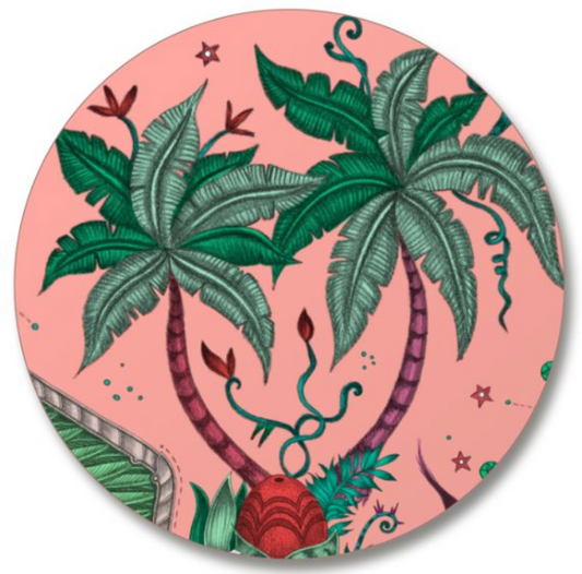 Lynx/Pink - Coaster / Emma J Shipley (Set of 2)