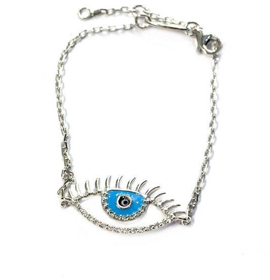 ENAMEL EVIL EYE BRACELET