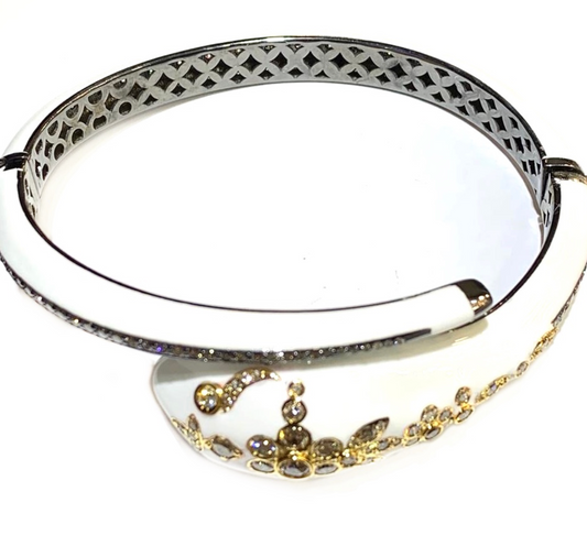 ENAMEL SNAKE DIAMOND BRACELET