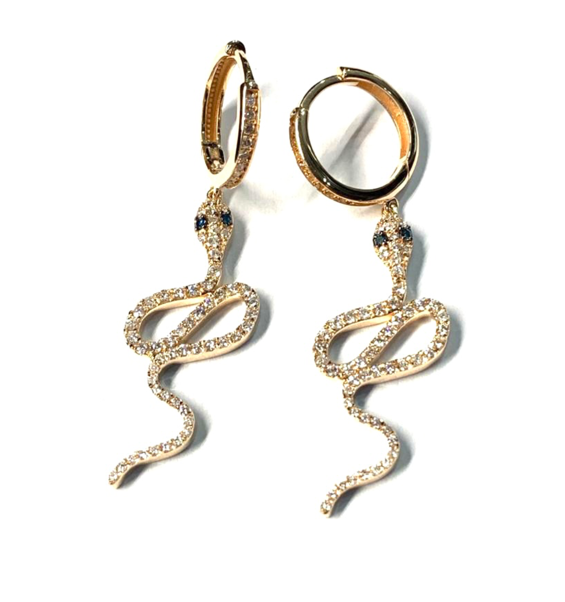 DIAMOND SNAKE EARRINGS