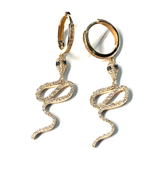 DIAMOND SNAKE EARRINGS