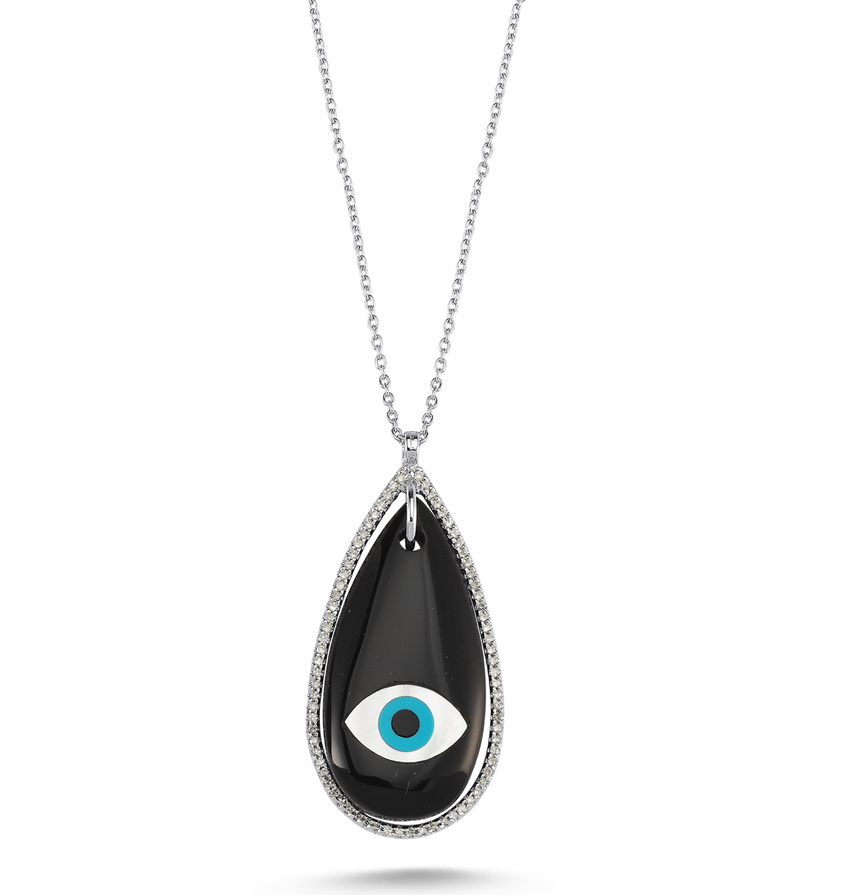 ONYX EYE DROP NECKLACE