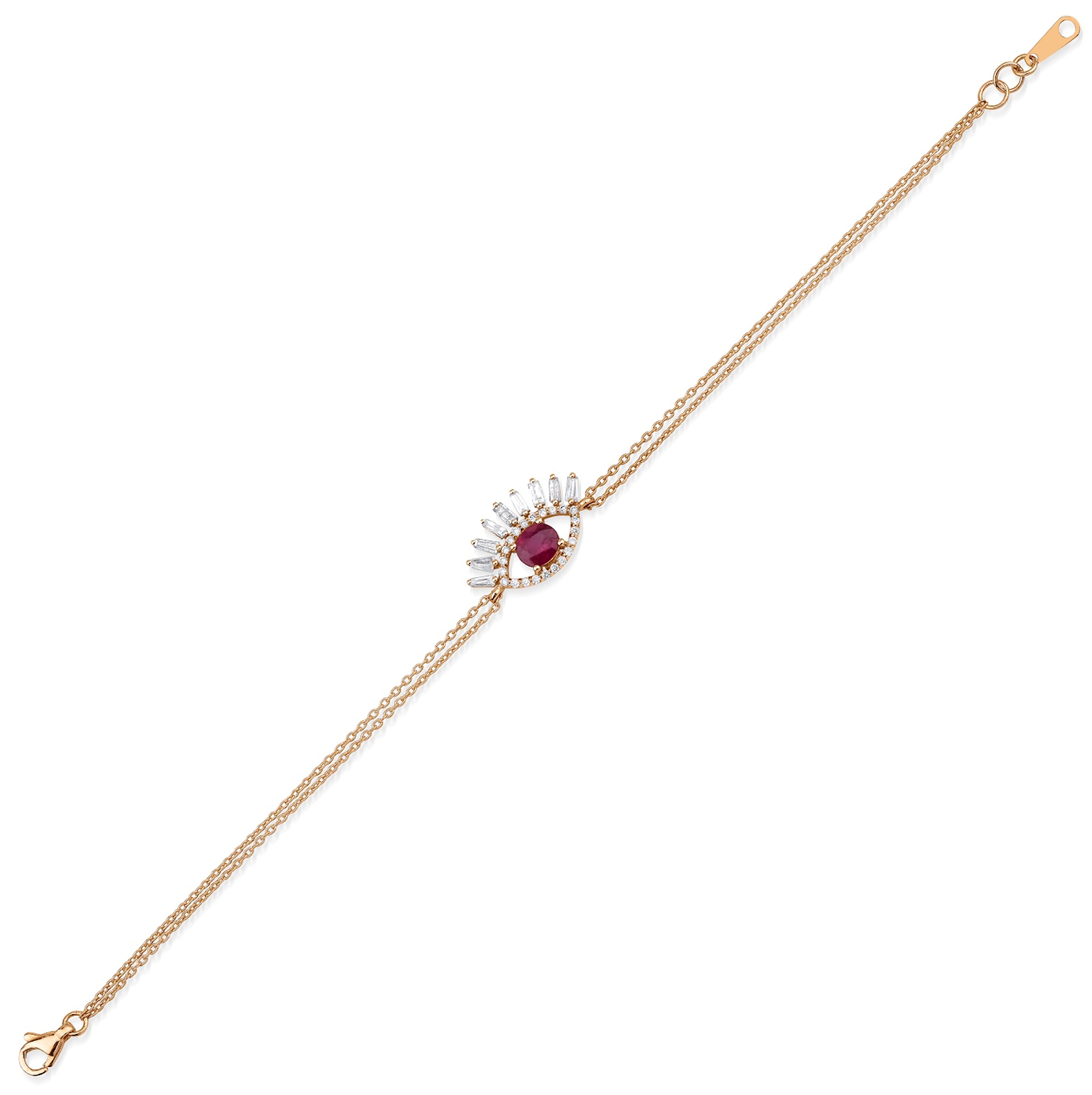RUBY EYE BAGUETTE BRACELET