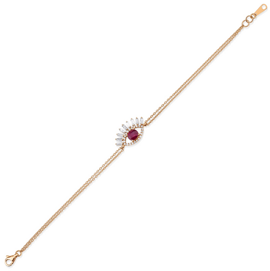 RUBY EYE BAGUETTE BRACELET