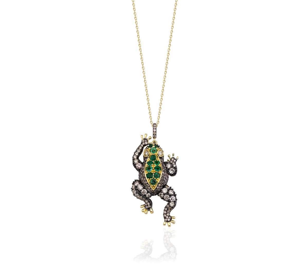 EMERALD FROG NECKLACE
