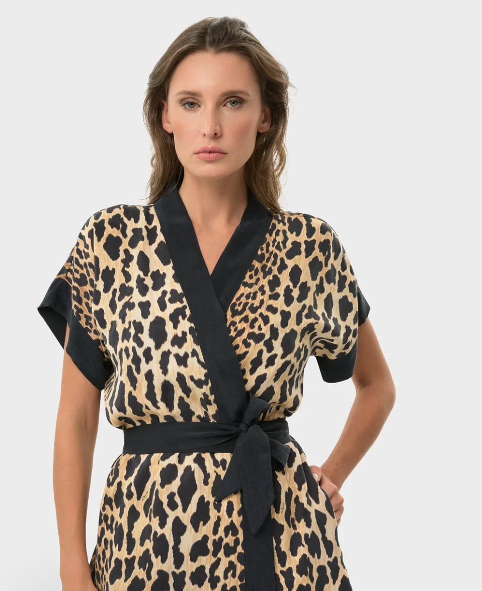 Leo Mystique Short Sleeve Wrap Top