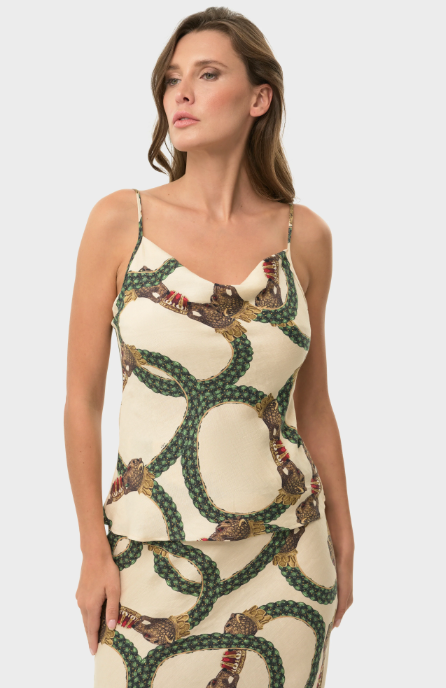 Celine Mystique Cowl Cami Top