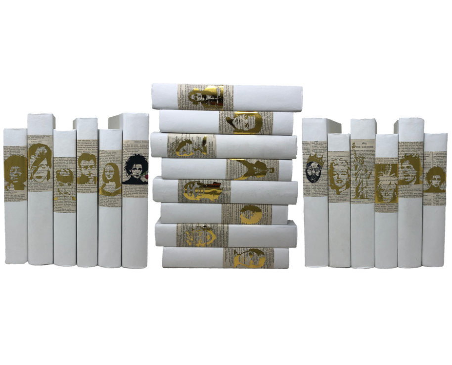 Gold Stencil on Book Page