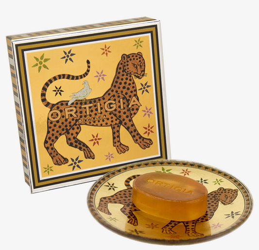 Ambra Nera Glass Plate & Soap
