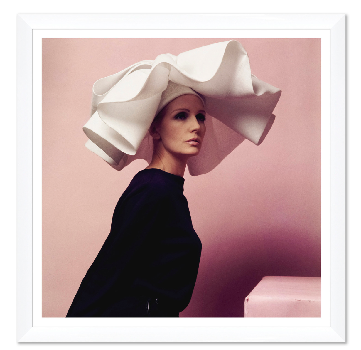 VOGUE MAGAZINE, "MODEL WEARING WHITE HAT BY HALSTON," HORST P. HORST