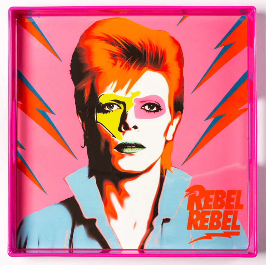 Lacquer Tray - Bowie Pink