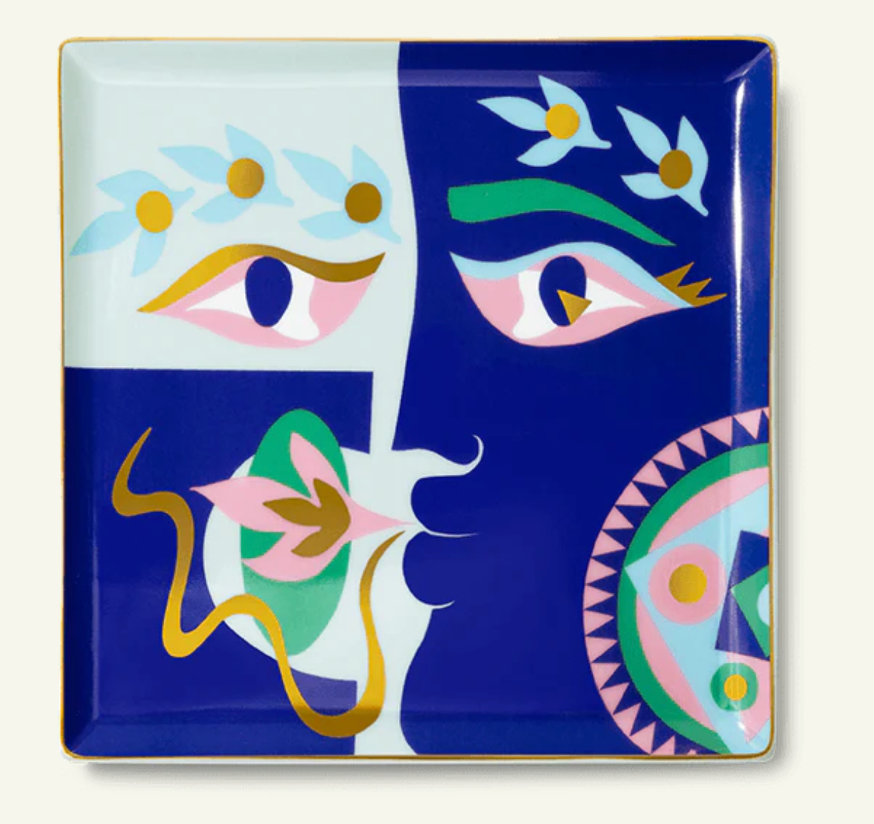 Claire Johnson Ceramic Tray - Blue