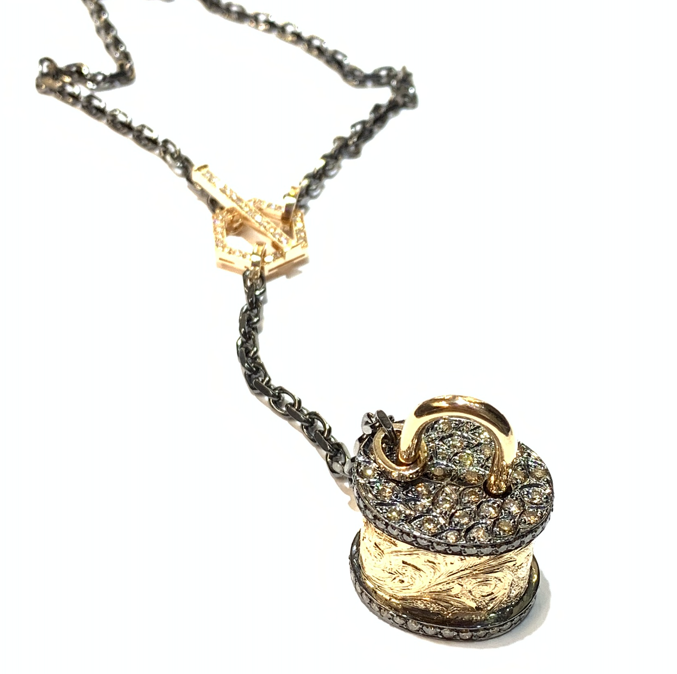 DIAMOND PADLOCK NECKLACE