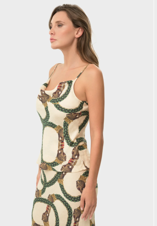 Celine Mystique Cowl Cami Top