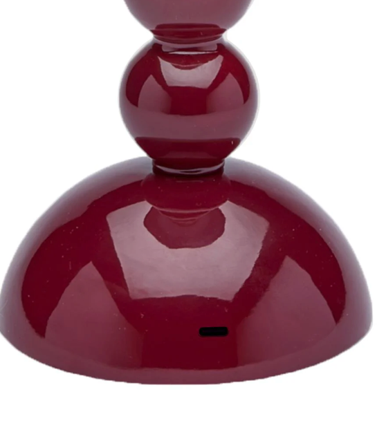 Lacquer Rechargeable Bobbin LED Lamp