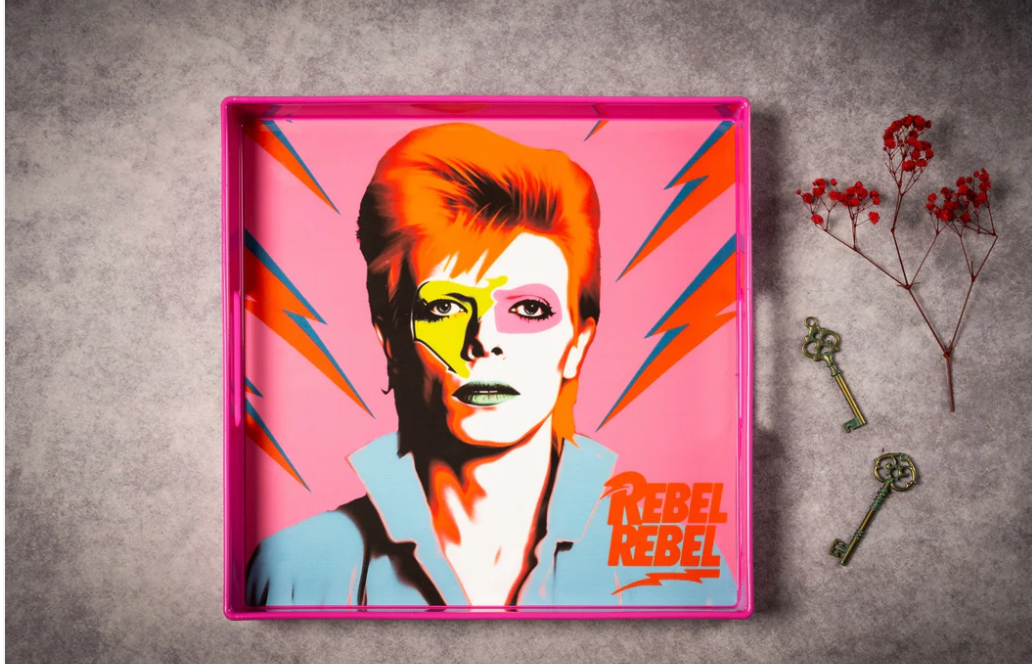 Lacquer Tray - Bowie Pink