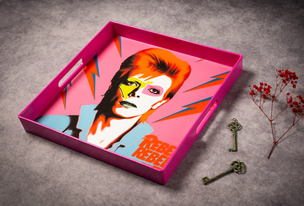 Lacquer Tray - Bowie Pink