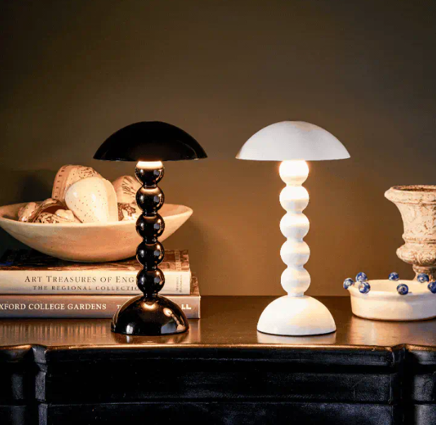 Lacquer Rechargeable Bobbin LED Lamp